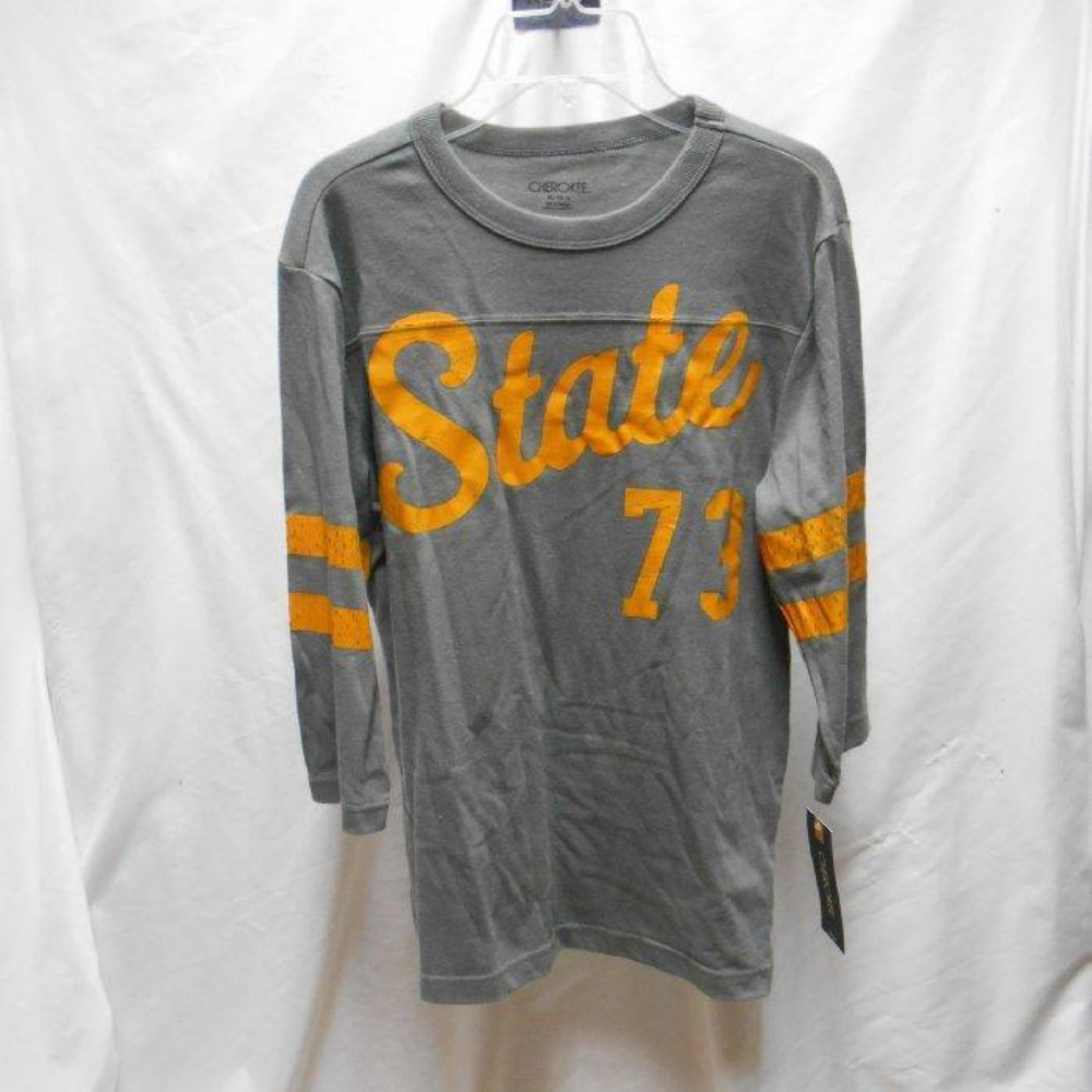Cherokee gray “State 73” football tee boys XL 16 - Picture 1 of 2